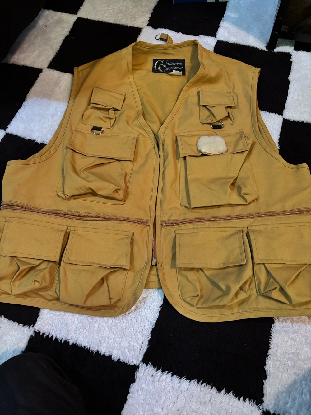 Columbia Sportswear Mustard Yellow Utility Fishing Vest